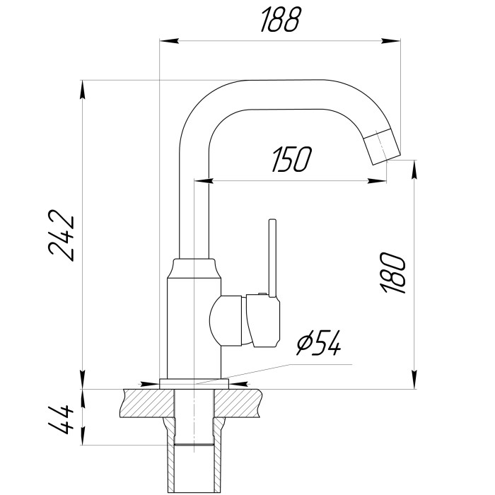 Змішувач для умивальника DOMINO ELLIPSE DCC-101L Змішувач для умивальника DOMINO ELLIPSE DCC-101L