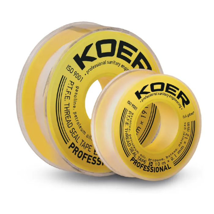 ФУМ стрічка для газу Koer STP-12 PRO 15M * 0.2mm * 19mm (KR2811) ФУМ стрічка для газу Koer STP-12 PRO 15M * 0.2mm * 19mm (KR2811)