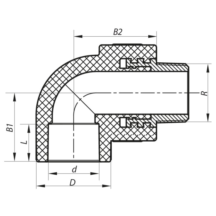 Кут ЗР 25x3/4M PPR Koer K0120.PRO (KP0143) Кут ЗР 25x3/4M PPR Koer K0120.PRO (KP0143)