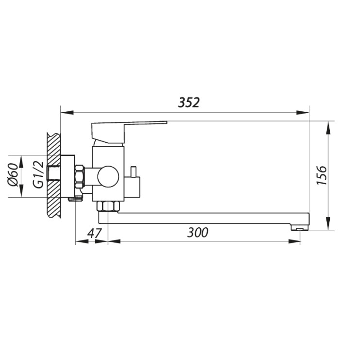 Змішувач для ванни Zerix LR72201 (LL1629) Змішувач для ванни Zerix LR72201 (LL1629)