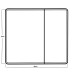 Дзеркальна шафка Mixxus Premium Olivary CM01-80x70x13 з LED Touch, димером, регулятором яскравості (MI8296)