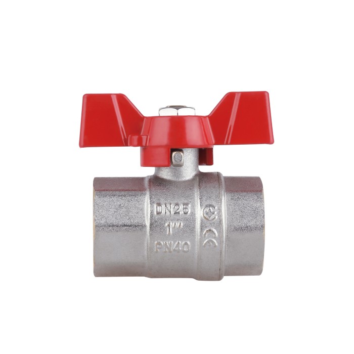 Кран кульовий Thermo Alliance Standart 1" ВР для води (метелик) SD602NW25PN40 Кран кульовий Thermo Alliance Standart 1" ВР для води (метелик) SD602NW25PN40