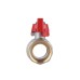 Кран кульовий Thermo Alliance Standart 1" ВР для води (метелик) SD602NW25PN40