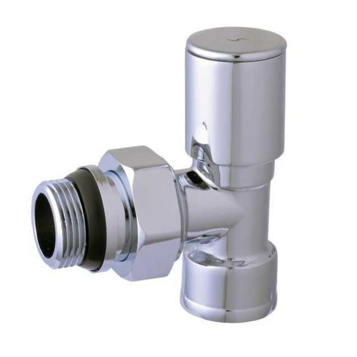 Кран вентильний кутовий з американкою SOLOMON 3/4″ CHROM 1855 з ущільнювачем Кран вентильний кутовий з американкою SOLOMON 3/4″ CHROM 1855 з ущільнювачем