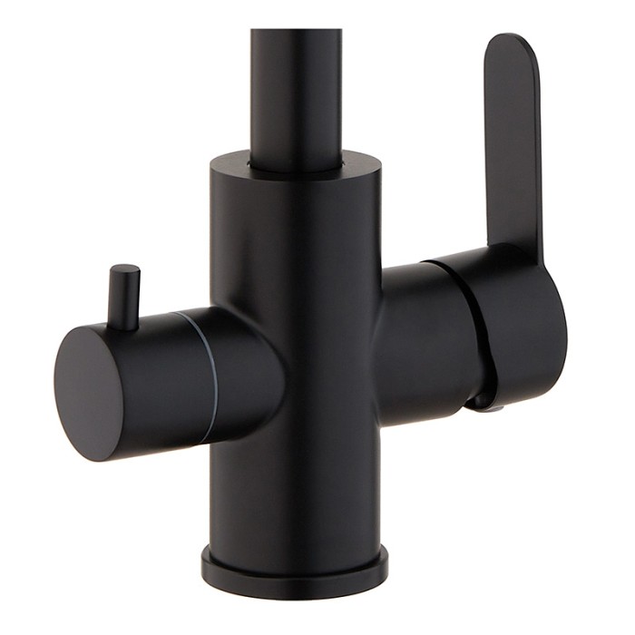 Змішувач для кухні Mixxus DAX-021-G Black (нерж. сталь) з вих.для пит.води (MI6078) Змішувач для кухні Mixxus DAX-021-G Black (нерж. сталь) з вих.для пит.води (MI6078)