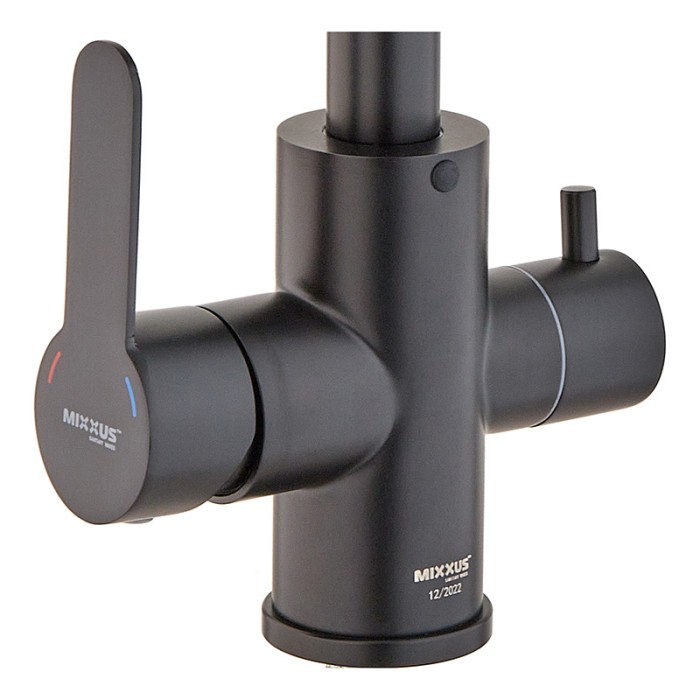 Змішувач для кухні Mixxus DAX-021-G Black (нерж. сталь) з вих.для пит.води (MI6078) Змішувач для кухні Mixxus DAX-021-G Black (нерж. сталь) з вих.для пит.води (MI6078)