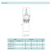 Занурювальний насос SHIMGE QDY6-32/3-1.1K2, Нмах 50м, Qмах167 л/хв, Ø185мм DN50"