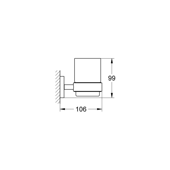Стакан для зубних щіток Grohe Essentials New (40447001) Стакан для зубних щіток Grohe Essentials New (40447001)