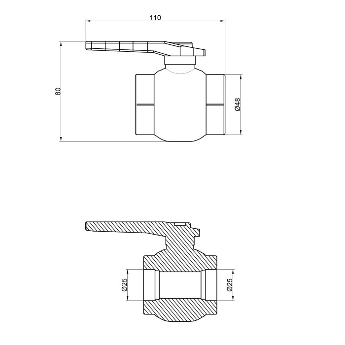 Кран кульовий PPR Thermo Alliance 25 Кран кульовий PPR Thermo Alliance 25