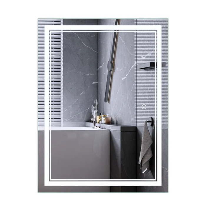 Дзеркало Mixxus Premium QUADRO MR20-90x70-Reverse з Led Touch, Anti-fog, димером, регулятором яскравості (MP6621) Дзеркало Mixxus Premium QUADRO MR20-90x70-Reverse з Led Touch, Anti-fog, димером, регулятором яскравості (MP6621)