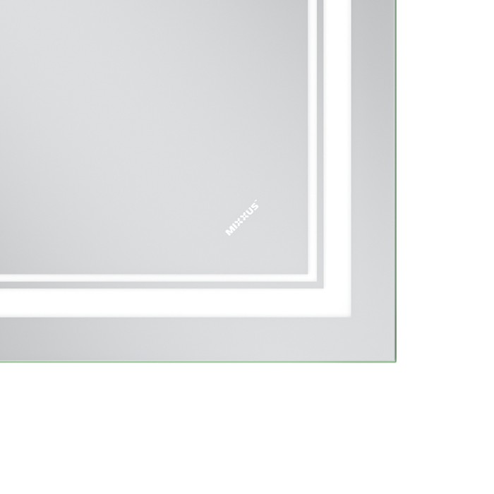 Дзеркало Mixxus Premium QUADRO MR20-90x70-Reverse з Led Touch, Anti-fog, димером, регулятором яскравості (MP6621) Дзеркало Mixxus Premium QUADRO MR20-90x70-Reverse з Led Touch, Anti-fog, димером, регулятором яскравості (MP6621)