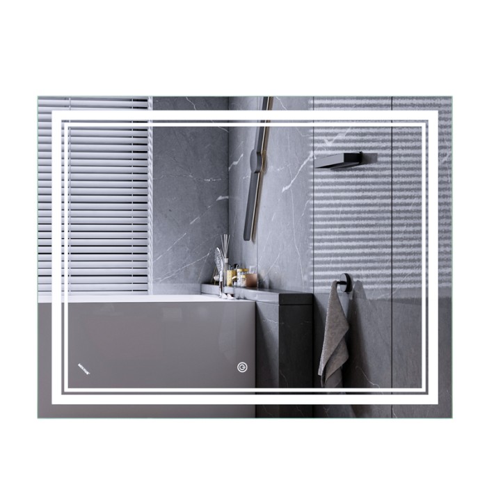 Дзеркало Mixxus Premium QUADRO MR20-90x70-Reverse з Led Touch, Anti-fog, димером, регулятором яскравості (MP6621) Дзеркало Mixxus Premium QUADRO MR20-90x70-Reverse з Led Touch, Anti-fog, димером, регулятором яскравості (MP6621)