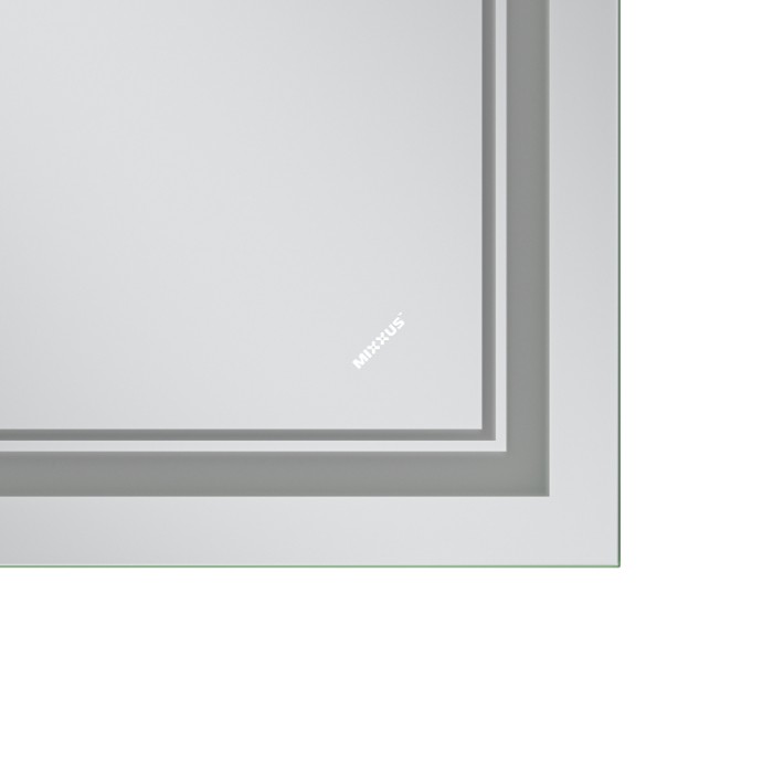 Дзеркало Mixxus Premium QUADRO MR20-90x70-Reverse з Led Touch, Anti-fog, димером, регулятором яскравості (MP6621) Дзеркало Mixxus Premium QUADRO MR20-90x70-Reverse з Led Touch, Anti-fog, димером, регулятором яскравості (MP6621)