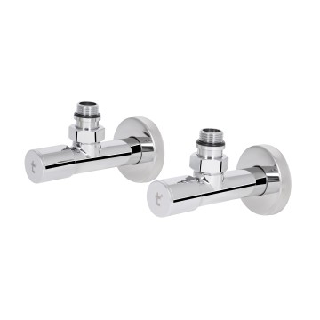 Комплект кранів Thermo Alliance Standart 1/2" НР для рушникосушарки кутовий SF395W15