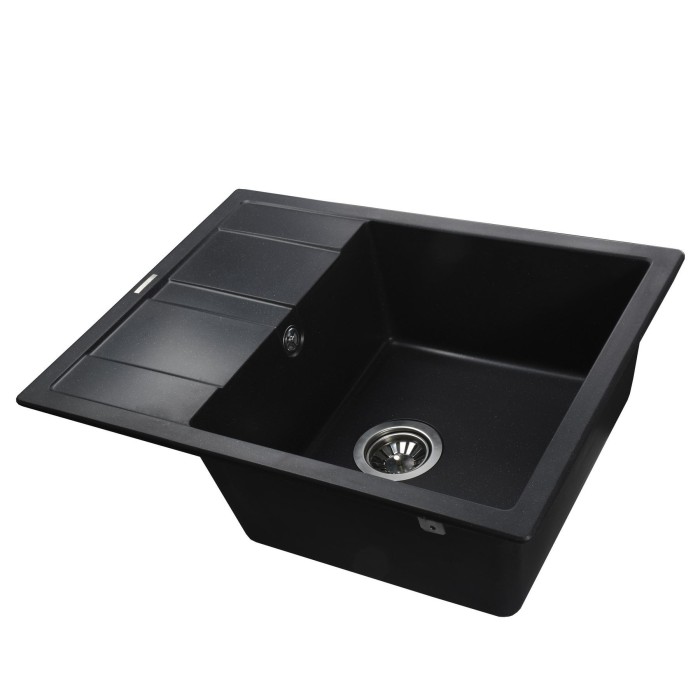 Гранітна мийка Globus Lux ONE чорний металік 650х500мм-А0001 Гранітна мийка Globus Lux ONE чорний металік 650х500мм-А0001