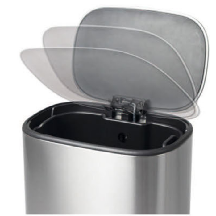 Відро для сміття з плавним закриттям прямокутне Mixxus Cubic-TC0112 SS Color 12л колір нержавійка (MI7089) Відро для сміття з плавним закриттям прямокутне Mixxus Cubic-TC0112 SS Color 12л колір нержавійка (MI7089)