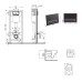 Готове рішення Qtap для ванної кімнати: підвісний унітаз Swan Ultra Quiet 520x360x320 + комплект інсталяції Nest 4 в 1 (лінійна клавіша Matt Black)