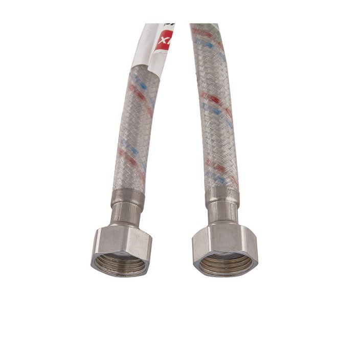 Гнучкий шланг для підключення води гайка 1/2'' - гайка 1/2'' (200 см) (силик. оболонка) Zerix (ZX3016) Гнучкий шланг для підключення води гайка 1/2'' - гайка 1/2'' (200 см) (силик. оболонка) Zerix (ZX3016)