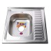 Мийка кухонна накладна прямокутна 600х600х180 Decor Left MR 6060 L D Mira