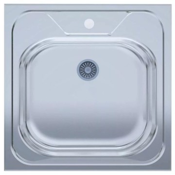 Мийка нерж.UA 5050 товщ-0.4mm, р-р-500*500*140mm Polish (накладна) {20}