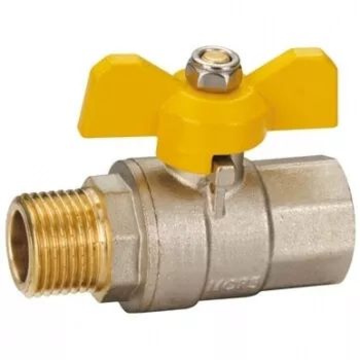 Кран кульовий KARRO 1/2" ВЗ (ЖОВТИЙ МЕТЕЛИК) {200/20} Кран кульовий KARRO 1/2" ВЗ (ЖОВТИЙ МЕТЕЛИК) {200/20}