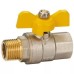 Кран кульовий KARRO   1/2" ВЗ (ЖОВТИЙ МЕТЕЛИК) {200/20}