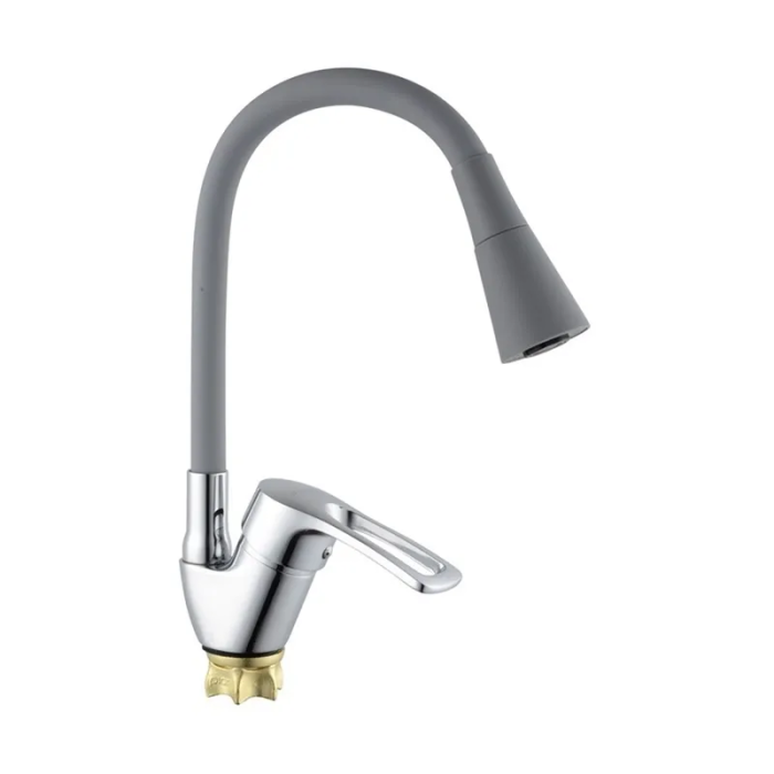 Змішувач для кухні з силіконовим виливом Champion YUB 011-181 (Nut) Refl.Grey (MI6422) Змішувач для кухні з силіконовим виливом Champion YUB 011-181 (Nut) Refl.Grey (MI6422)