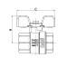 Кран кульовий Roho R100-075B - 3/4" (RO0102)