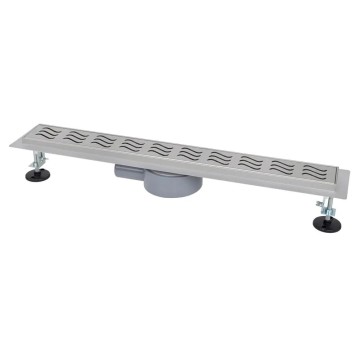 IT03-FT11/700 ITAL Душовий трап 700 мм,  поворот. 360, комбін.затвор, Brushed nickel (блістер) {5/1}