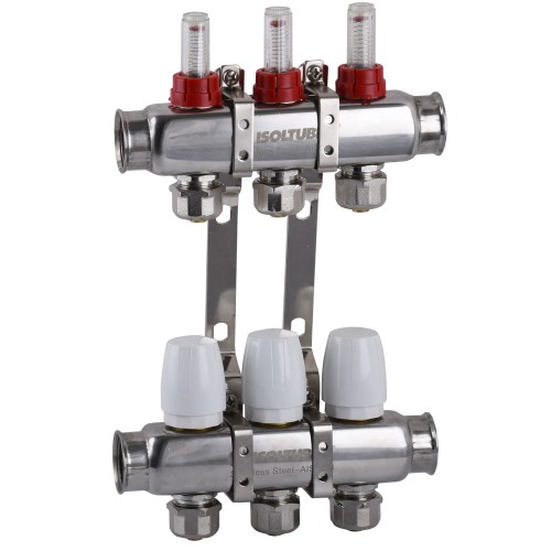 Колектор ISOLTUBEX SPAIN INOX AISI-304 нержавіюча сталь CO-3  (1″х3)