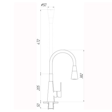 Змішувач для кухні DOMINO Dionis DDD-203SM-BR-B01