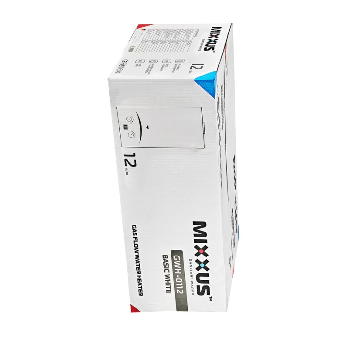 Газова колонка Mixxus GWH-0112 BASIC WHITE димохідна 12 л/хв (WH0029) Газова колонка Mixxus GWH-0112 BASIC WHITE димохідна 12 л/хв (WH0029)