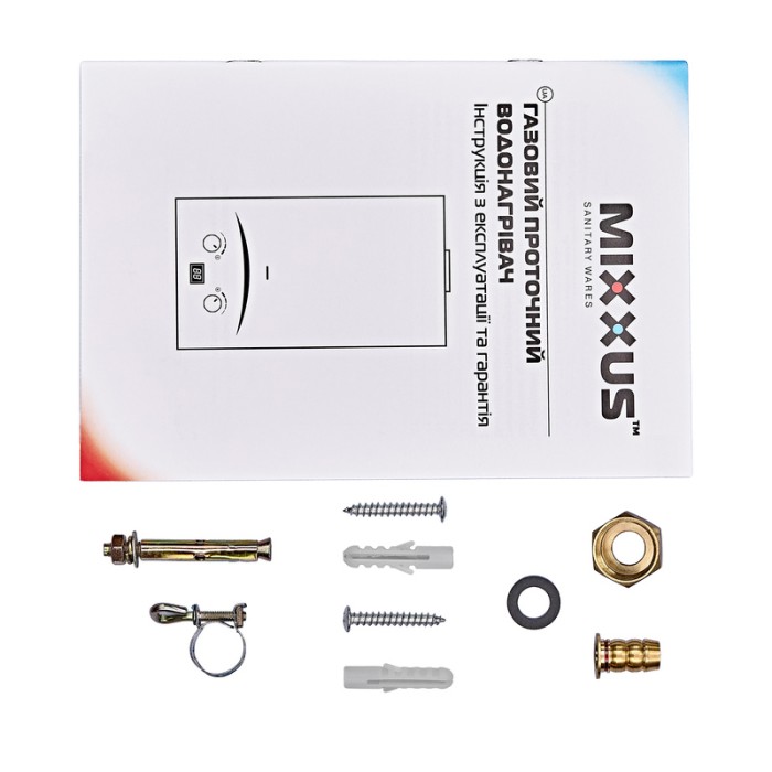 Газова колонка Mixxus GWH-0112 BASIC WHITE димохідна 12 л/хв (WH0029) Газова колонка Mixxus GWH-0112 BASIC WHITE димохідна 12 л/хв (WH0029)