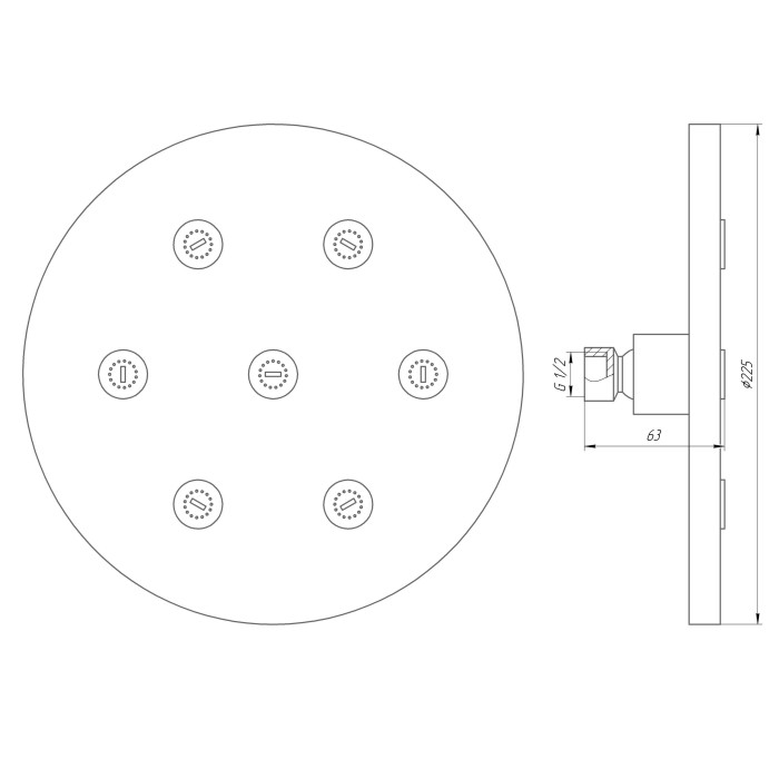 Душова лійка Globus Lux SD08A Душова лійка Globus Lux SD08A