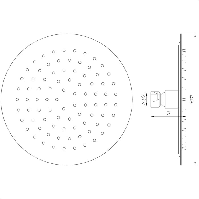 Душова лійка Globus Lux ST-0200-R Душова лійка Globus Lux ST-0200-R