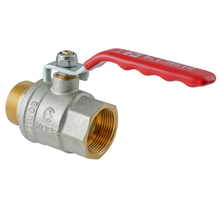Кран кульовий ГШВ Koer Extreme KE.215-32 - 1 1/4" FM ручка "важіль" червона (KR5753) Кран кульовий ГШВ Koer Extreme KE.215-32 - 1 1/4" FM ручка "важіль" червона (KR5753)