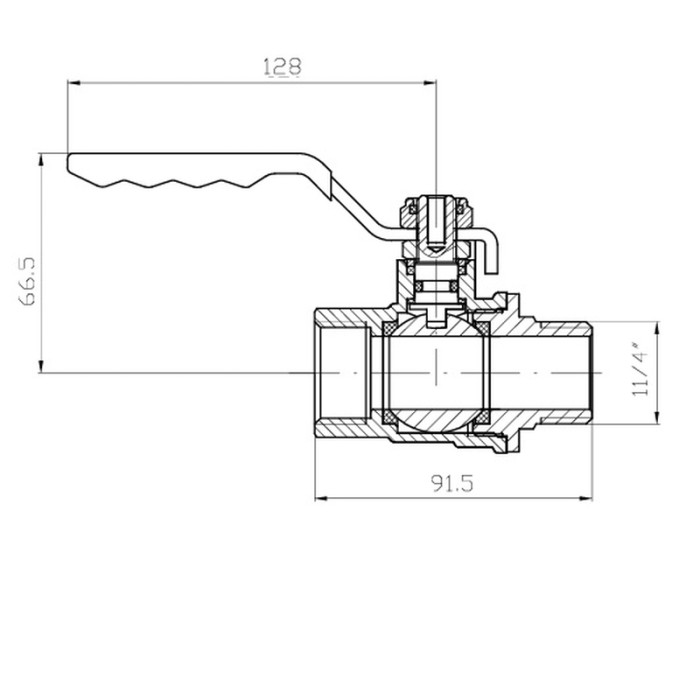Кран кульовий ГШВ Koer Extreme KE.215-32 - 1 1/4" FM ручка "важіль" червона (KR5753) Кран кульовий ГШВ Koer Extreme KE.215-32 - 1 1/4" FM ручка "важіль" червона (KR5753)