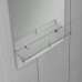 Дзеркало настінне Zerix LAGUNA MRZ03-50x70x11 прямокутне з дугоподібним верxом та полицею (ZX5622)