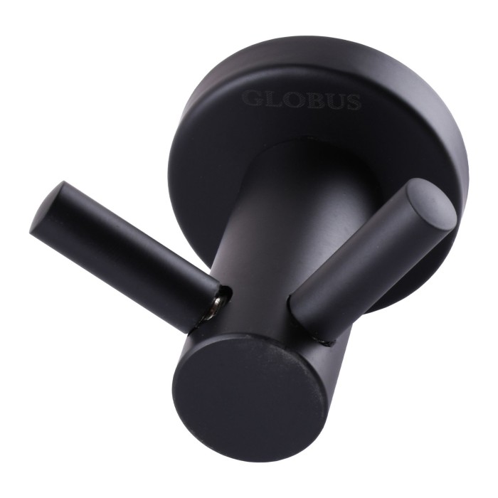 Гачок подвійний Globus Lux BS8415 чорний матовий SUS304 Гачок подвійний Globus Lux BS8415 чорний матовий SUS304
