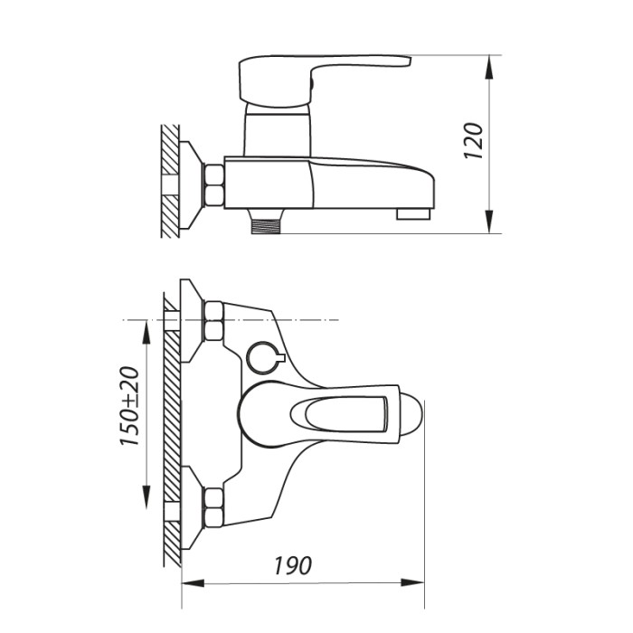 Змішувач для ванни Zerix FAD 279 (ZX0210) Змішувач для ванни Zerix FAD 279 (ZX0210)