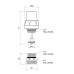 Кран термостатичний Thermo Alliance Forte 1/2"х3/4" для колектора SF012