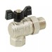 Кран кульовий з напівзгоном ITAL PN40 3/4", кутовий, нікель