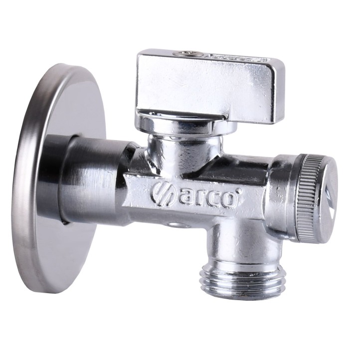 Кран кульовий кутовий з фільтром ARCO 1/2″x1/2″ 02400MAC Кран кульовий кутовий з фільтром ARCO 1/2″x1/2″ 02400MAC