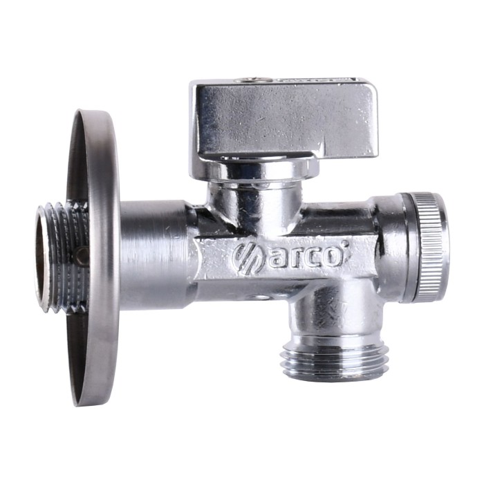 Кран кульовий кутовий з фільтром ARCO 1/2″x1/2″ 02400MAC Кран кульовий кутовий з фільтром ARCO 1/2″x1/2″ 02400MAC