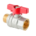 Кран кульовий ГШМ Koer Extreme KE.218-20 - 3/4" FM ручка "метелик" червона (KR5760)