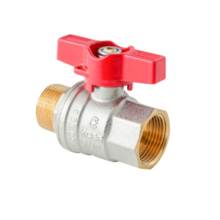 Кран кульовий ГШМ Koer Extreme KE.218-20 - 3/4" FM ручка "метелик" червона (KR5760) Кран кульовий ГШМ Koer Extreme KE.218-20 - 3/4" FM ручка "метелик" червона (KR5760)