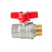 Кран кульовий ГШМ Koer Extreme KE.218-20 - 3/4" FM ручка "метелик" червона (KR5760)