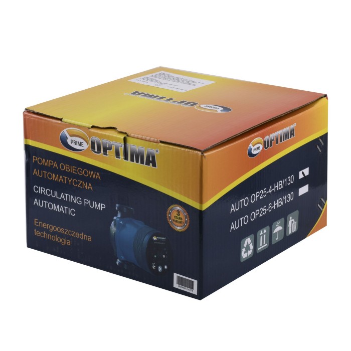 Насос циркуляційний енергоощадний Optima PRIME OP25-40AUTO 130мм + гайки Насос циркуляційний енергоощадний Optima PRIME OP25-40AUTO 130мм + гайки