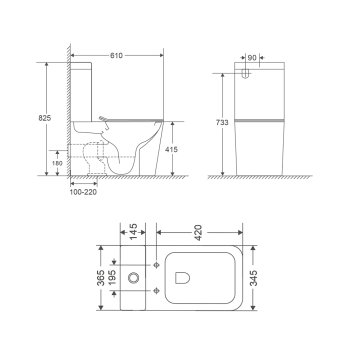 Чаша унітазу-компакту Mixxus Premium Quadro-0401-T1 Bowl 610х365х825 Tornado 1.0 без сидіння (MI8343) Чаша унітазу-компакту Mixxus Premium Quadro-0401-T1 Bowl 610х365х825 Tornado 1.0 без сидіння (MI8343)