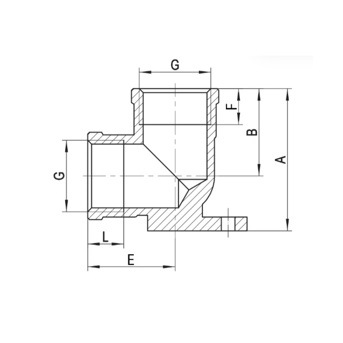 Водорозетка Koer KF.V06FF - 1/2" FF (KR3329) Водорозетка Koer KF.V06FF - 1/2" FF (KR3329)